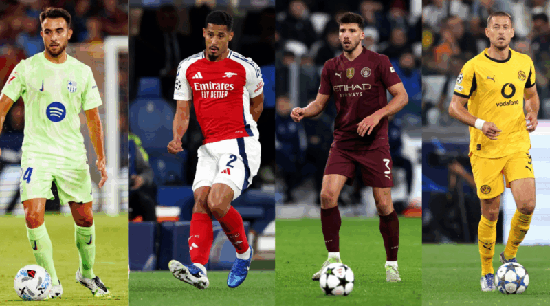 Eric Garcia, Saliba, Ruben Dias, Waldemar Anton