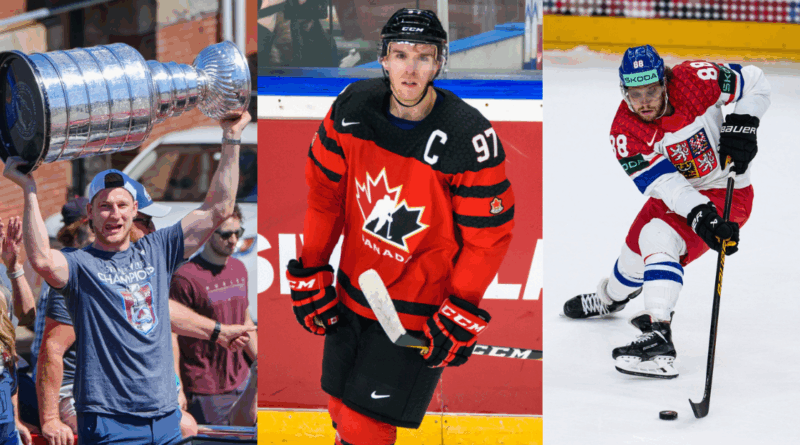 Nathan MacKinnon, Connor McDavid, David Pastrnak