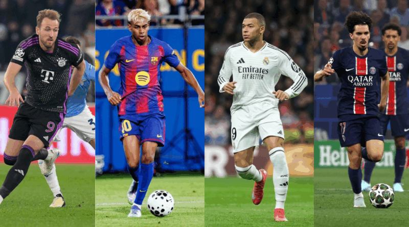 Kane, Yamal, Mbappe, Vitinha