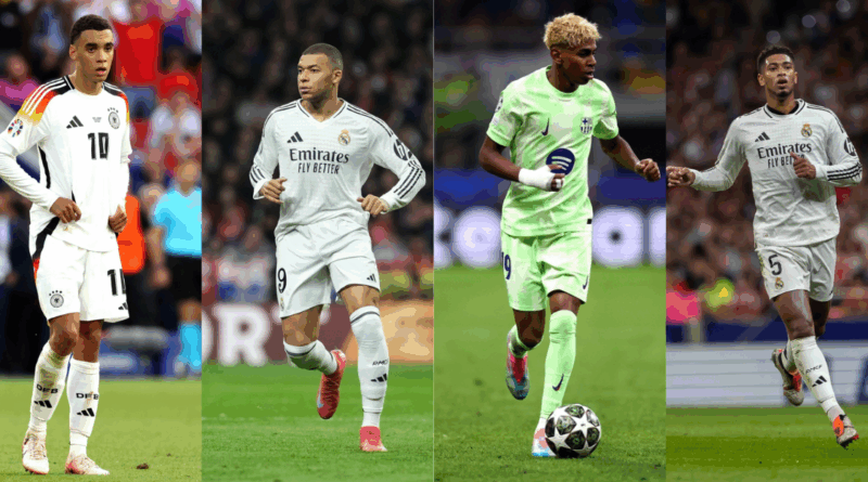 Musiala, Mbappe, Lamine Yamal, Bellingham