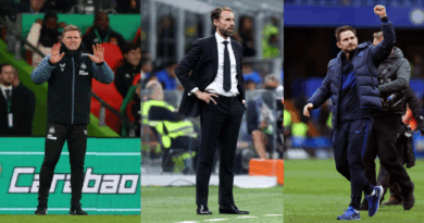 Eddie Howe, Gareth Southgate, Frank Lampard