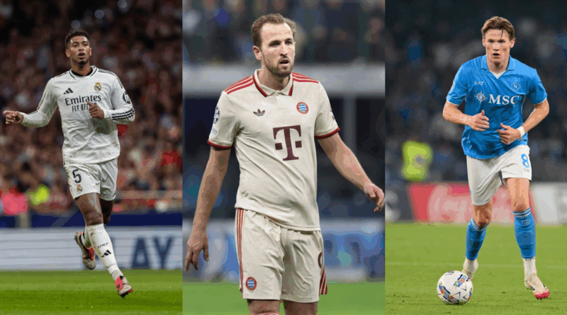 Jude Bellingham, Harry Kane, Scott McTominay