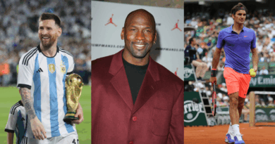 Lionel Messi, Michael Jordan, Roger Federer