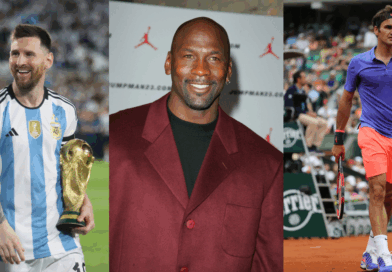 Lionel Messi, Michael Jordan, Roger Federer