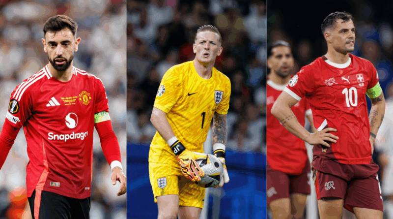 Bruno Fernandes, Jordan Pickford, Granit Xhaka