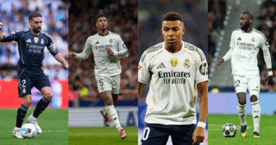Carvajel, Bellingham, Mbappe, Rudiger