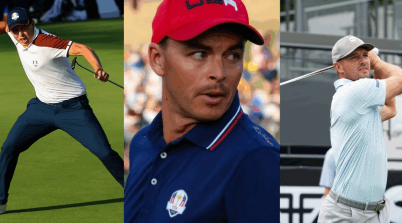 Matt Fitzpatrick, Rickie Fowler, Bryson DeChambeau