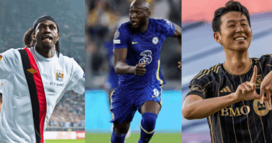 Emmanuel Adebayor, Romelu Lukaku, Son Heung-Min