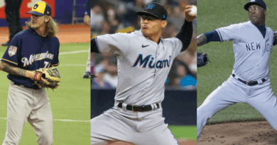 Josh Hader, Jesús Luzardo, Aroldis Chapman