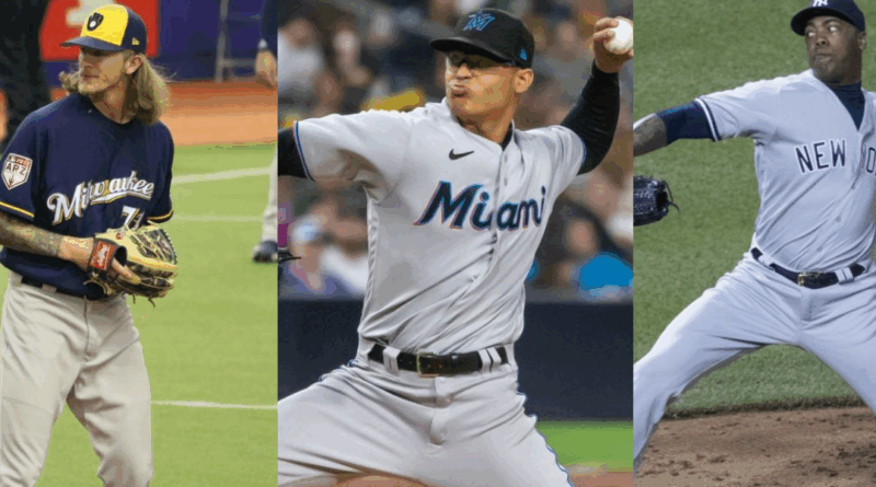 Josh Hader, Jesús Luzardo, Aroldis Chapman