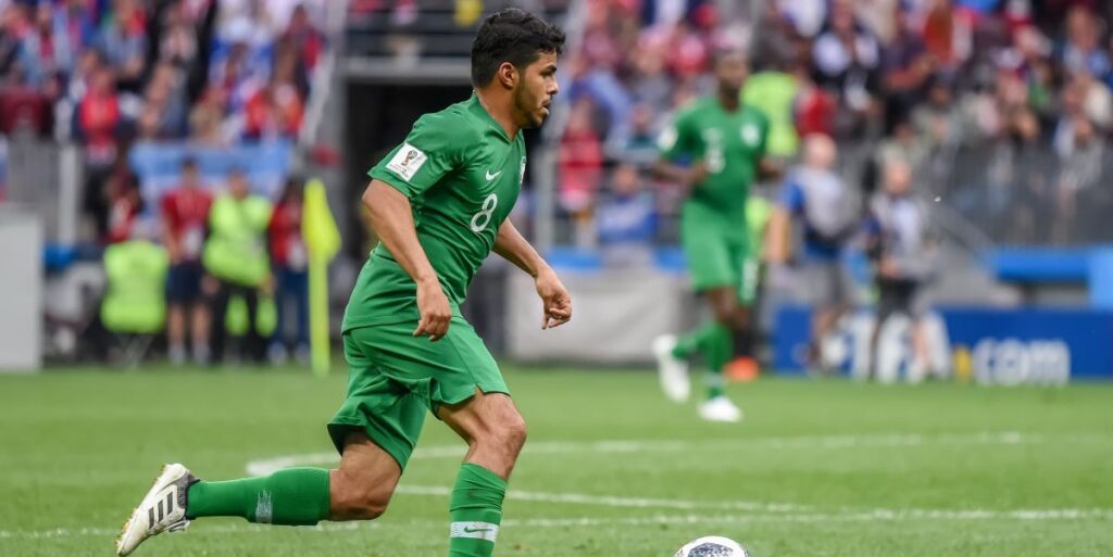 Saudi Arabia national football team left winger Yahia Alshehri