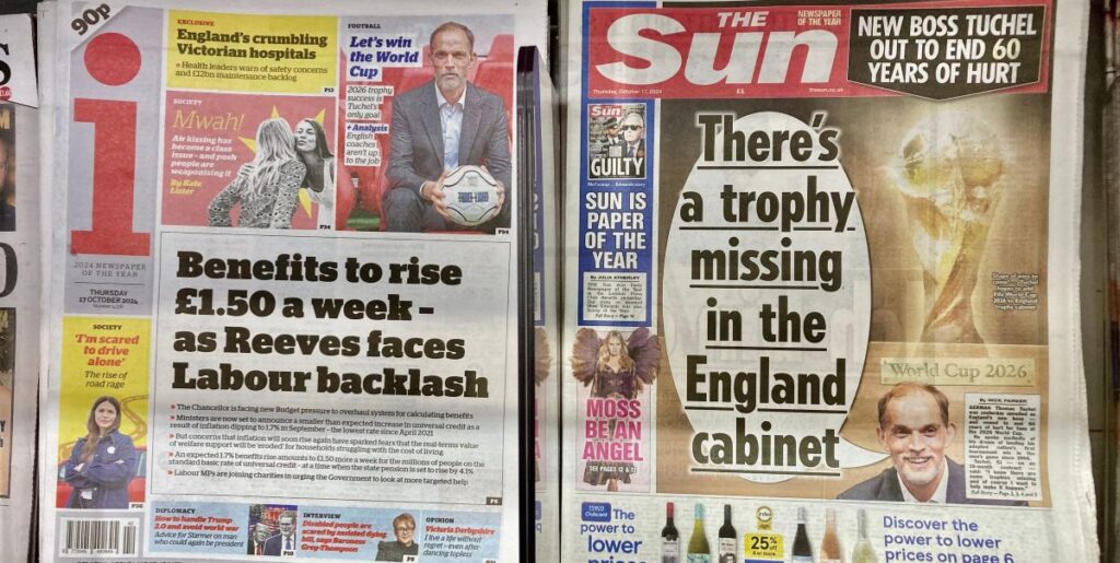 UK media report new England Teams manager, Thomas Tuchel
