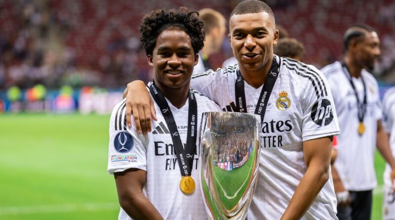 Endrick og Kylian Mbappe Real Madrid