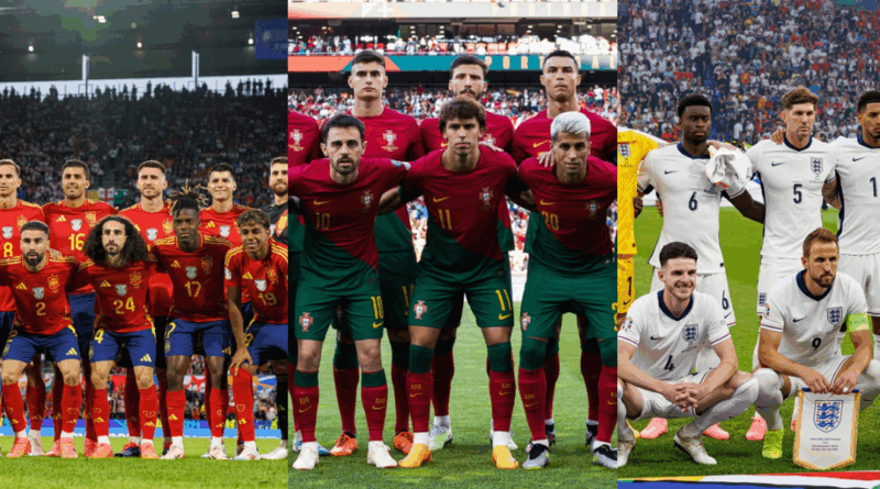 spain, portugal, england