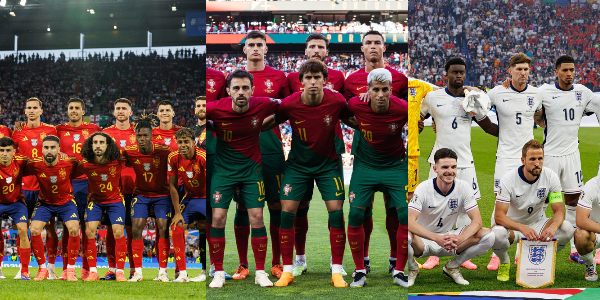 spain, portugal, england
