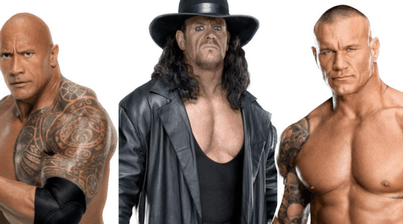 the rock, the undertaker, randy orton