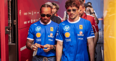 Charles Leclerc and Lewis Hamilton