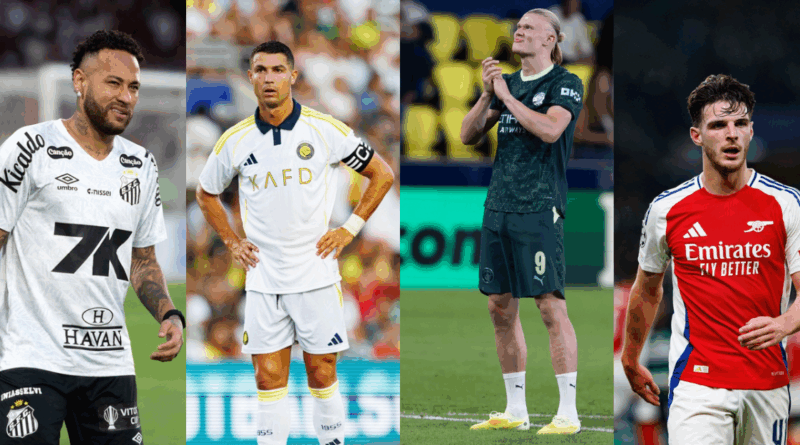 Neymar, Ronaldo, Haaland, Rice