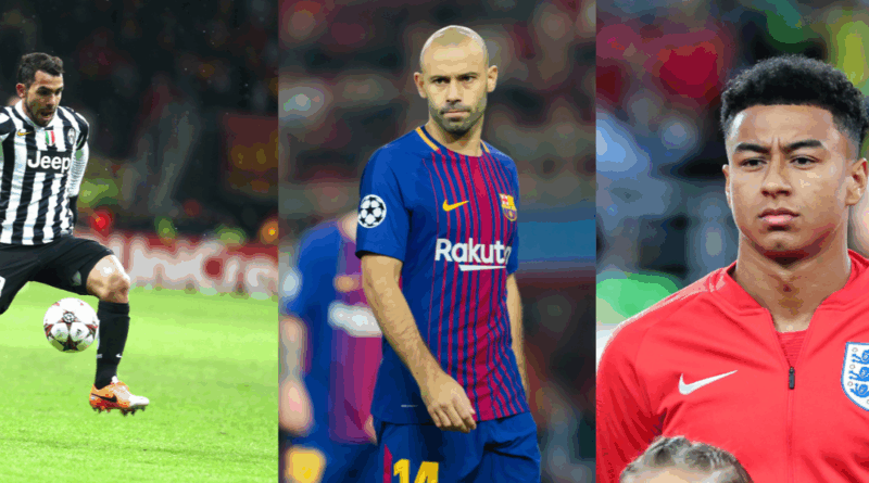 Carlos tevez, mascherano, jesse lingaard