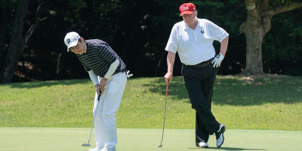 President_Trump_and_Prime_Minister_Abe_Golfing