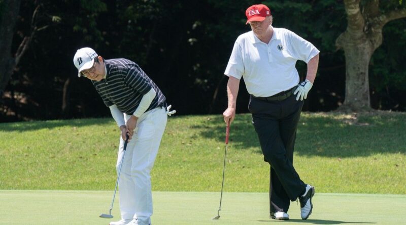 President_Trump_and_Prime_Minister_Abe_Golfing