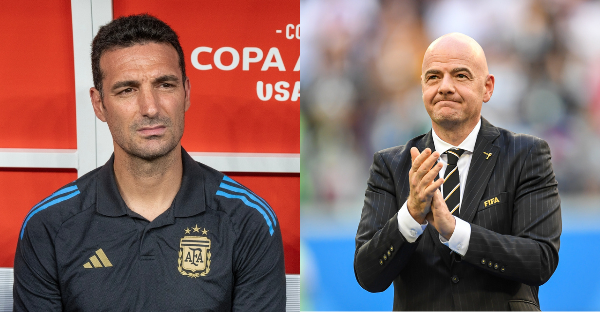 Gianni Infantino pede desculpas a Lionel Scaloni após erro no protocolo de entrega do troféu