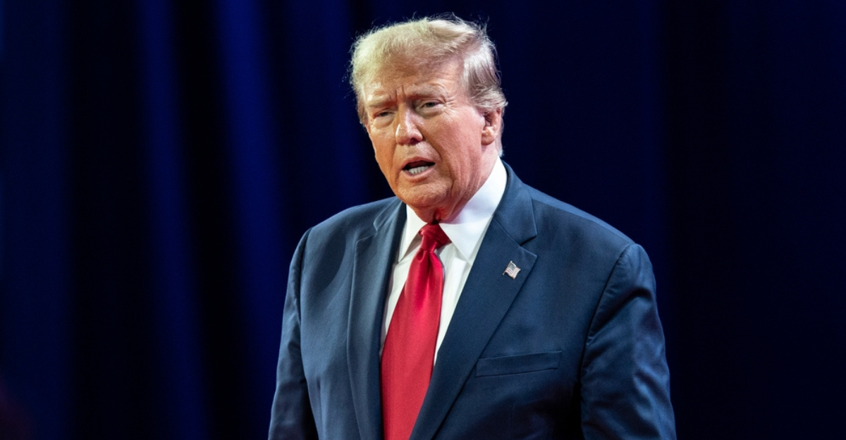 Donald Trump with a rare gift for winter olympian