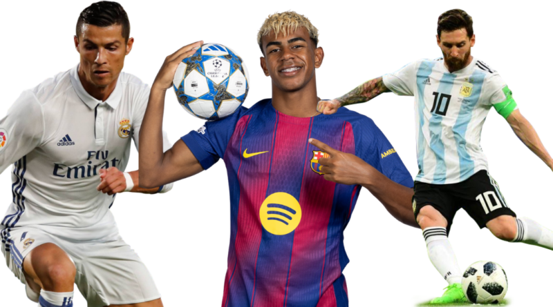 Ronaldo, Yamal, Messi