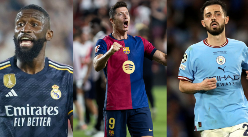 Antonio Rüdiger, Robert Lewandowski, Bernardo Silva