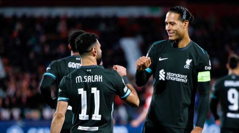 Mohamed Salah and Virgil van Dirk