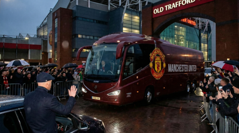 Old Trafford bus leaving