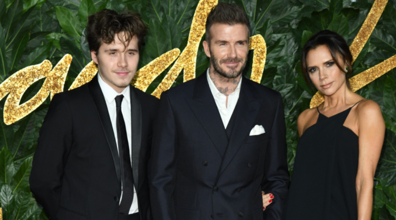 Brooklyn Beckham, David Beckham & Victoria Beckham