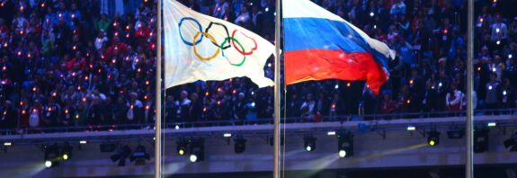 Olympic Flag, Russia Flag