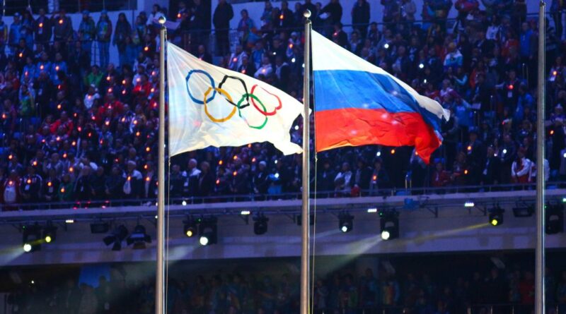 Olympic Flag, Russia Flag