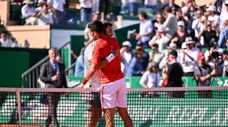 Novak Djokovic and Lorenzo Musetti