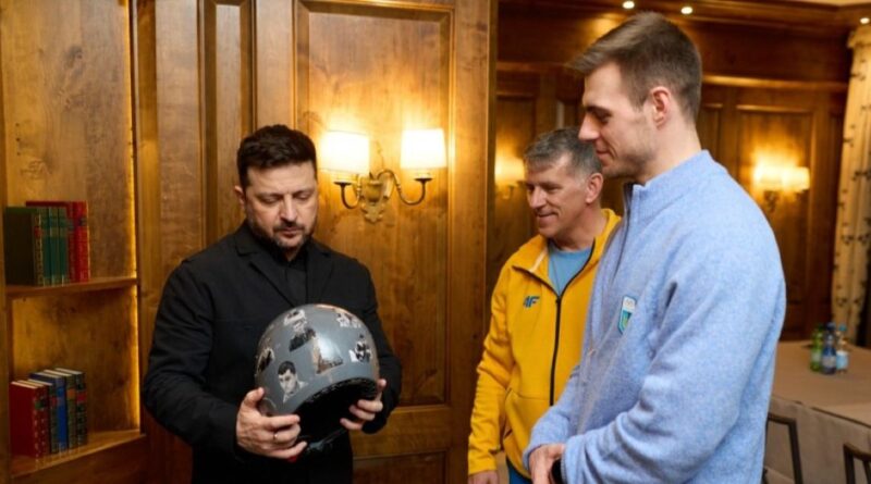 The President Met with Ukrainian Skeleton Racer Vladyslav Heraskevych