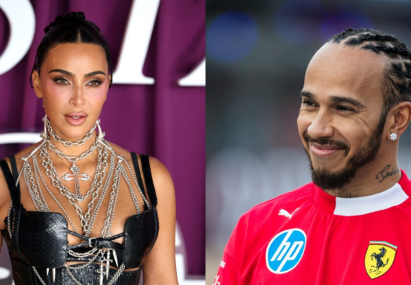 Kim Kardashian and Lewis hamilton