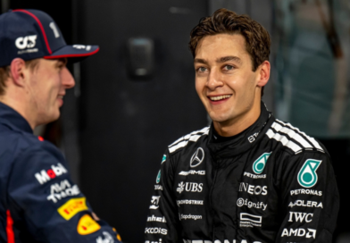 George Russel and Max Verstappen