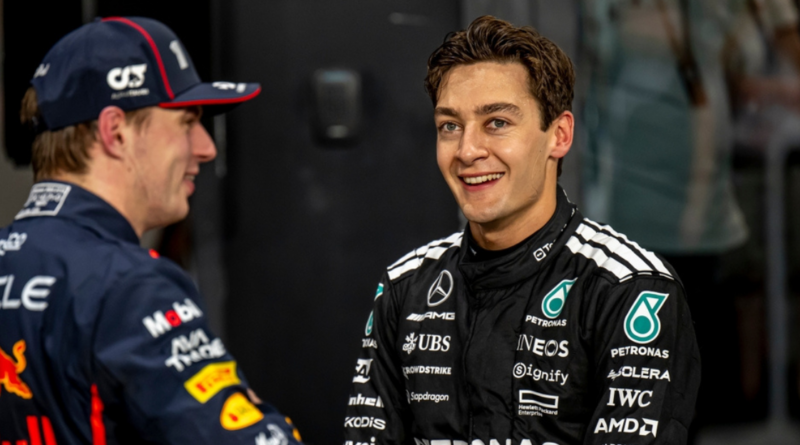 George Russel and Max Verstappen