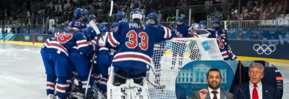 Team USA Hockey, FBI Director Kash Patel and President Donald Trump