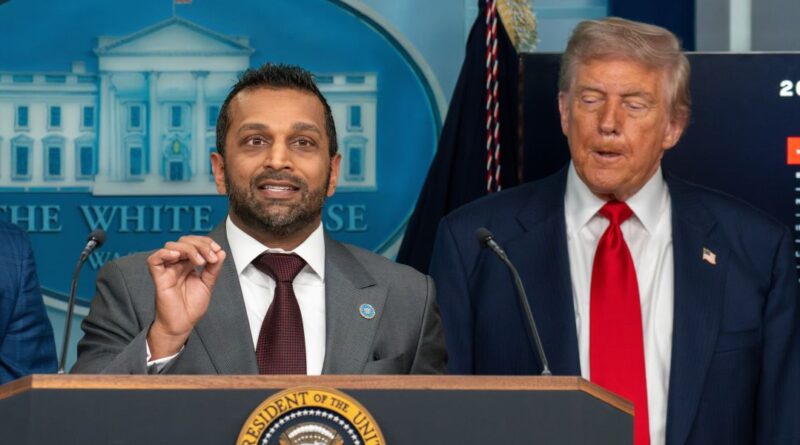 FBI Director Kash Patel and President Donald Trump