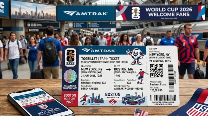 Train Ticket NY --> Boston World Cup 2026
