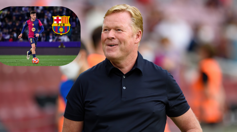 Pedri og Ronald Koeman