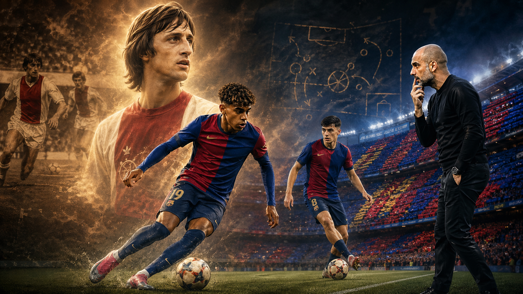 Cruyff’s spirit lives on in Guardiola, Yamal, and Pedri