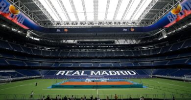 The Bernabéu becomes a tennis court