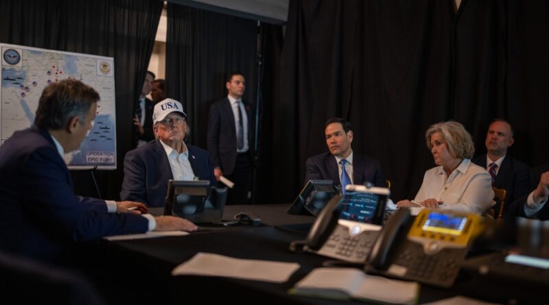 President Donald J. Trump oversees Operation Epic Fury at Mar-a-Lago, Palm Beach, FL, Feb. 28, 2026