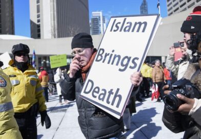 An Anti Muslim supporter