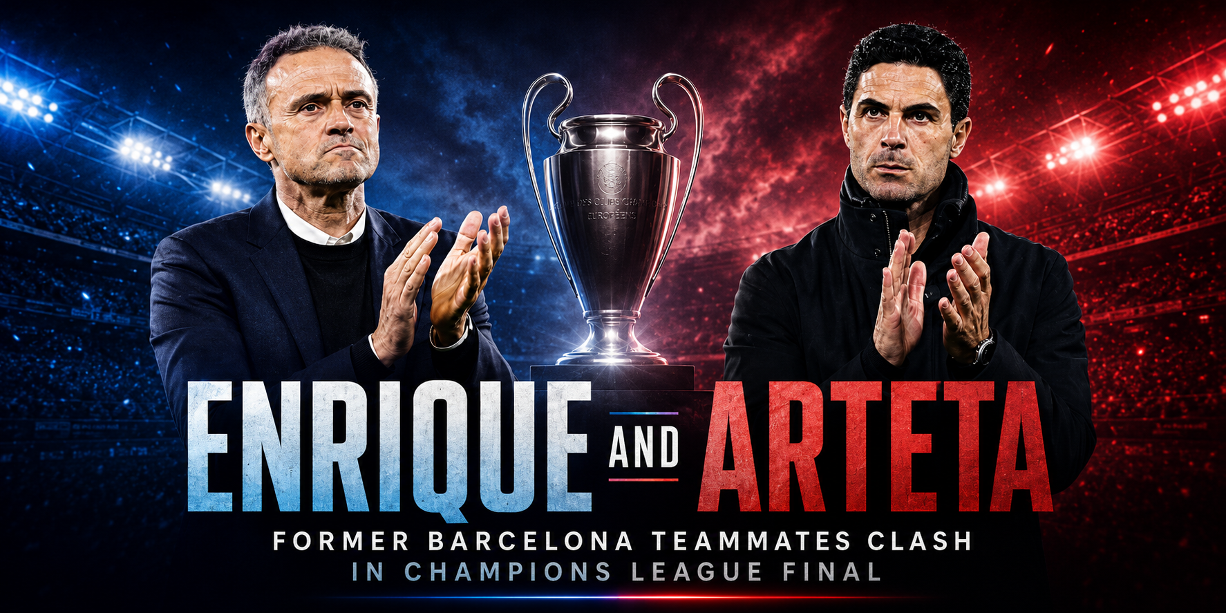 Enrique und Arteta: Ehemalige Barcelona-Teamkollegen treffen im Champions-League-Finale aufeinander