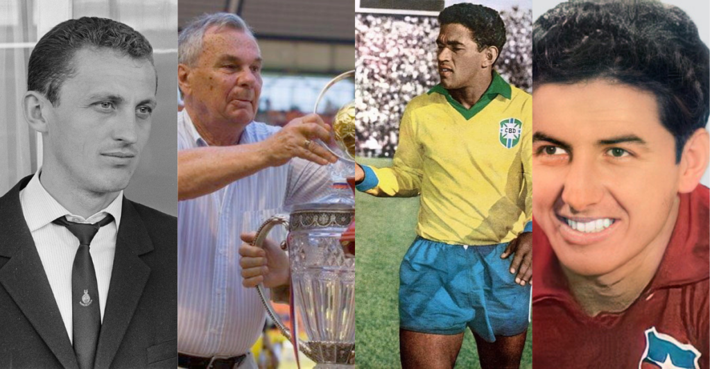 Florian Albert, Valentin Ivanov, Garrincha, Leonel Sánchez