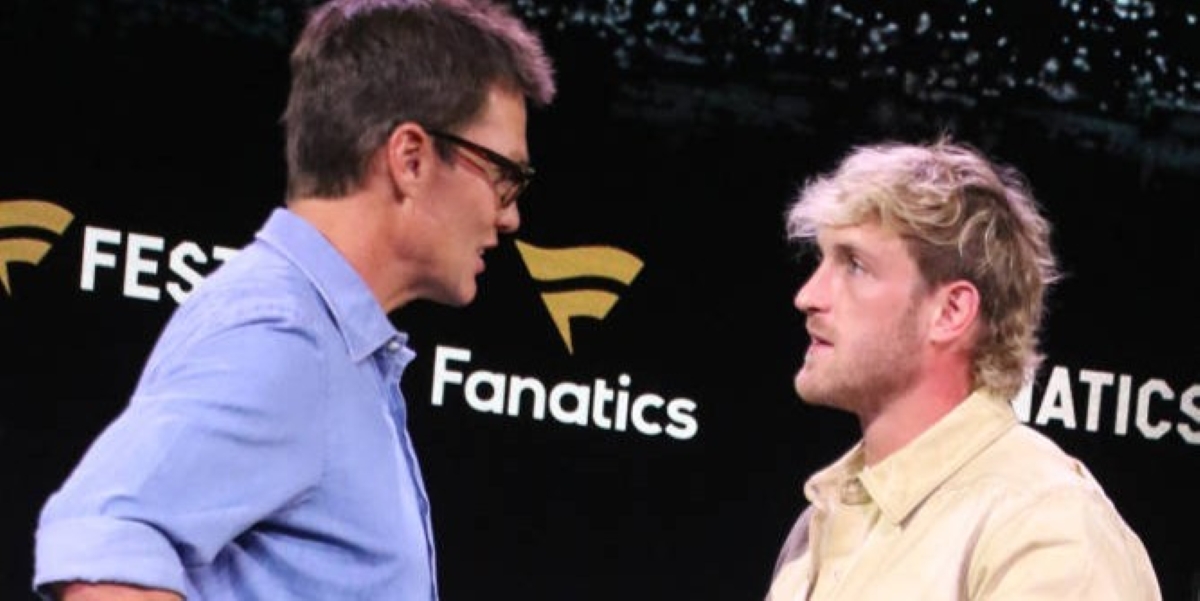 Tom Brady and Logan Paul trade middle fingers as WWE plot thickens